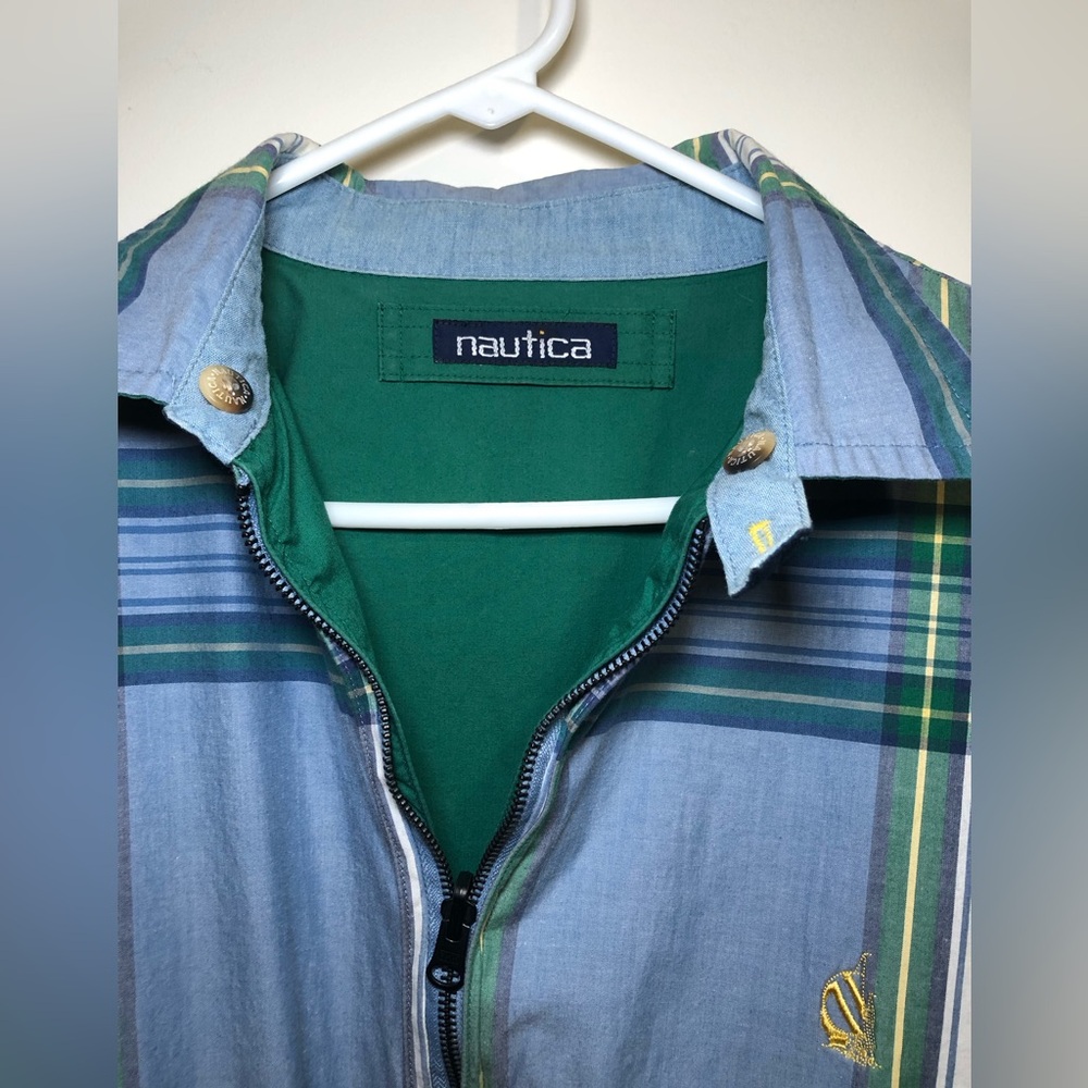 NAUTICA Men’s Size Large Reversible Jacket - Picture 10 of 15